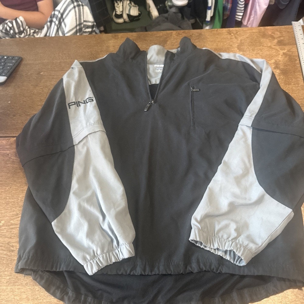 Ping Men's 1/4 Zip Pullover Performance Dynamics W/ Removable Sleeves Size XL